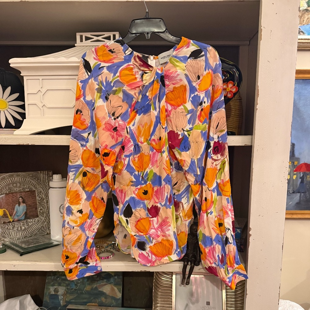 Rachel Comey sz 0 Soon floral top multi blouse - Picture 2 of 5